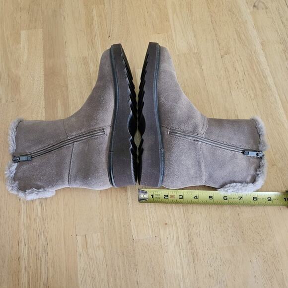 Easy Spirit Suede Ankle Boots Evolve Honor - Taupe tan- size 6.5 EUC - Picture 4 of 11